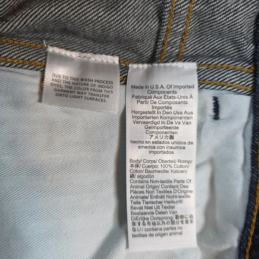 Benjamin Talley Smith 27 Madewell Women Coolidge Indigo Wide Leg Low Rise Jeans